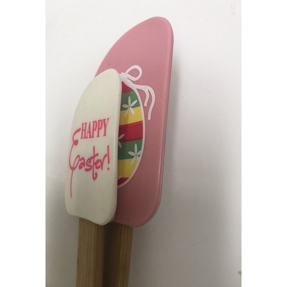 Home Nouveau Spatula Set Of 2 Pink White Easter Egg Happy Easter New